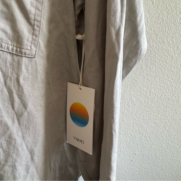 NWT Vuori Trestles Twill Button-Up Shirt Top size Large - Picture 12 of 16